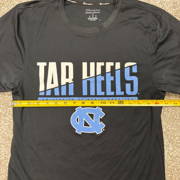 Champion Tar Heels University of North Carolina Black Athletic Tee Size S - Picture 7 of 7